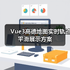 Vue3高德地图实时轨迹平滑展示方案