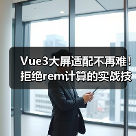 Vue3大屏适配不再难!拒绝rem计算的实战技巧(图2) Vue3大屏适配不再难!拒绝rem计算的实战技巧(图2)