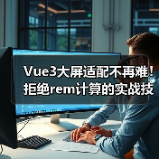 Vue3大屏适配不再难!拒绝rem计算的实战技巧(图3) Vue3大屏适配不再难!拒绝rem计算的实战技巧(图3)