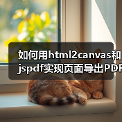 如何用html2canvas和jspdf实现页面导出PDF？