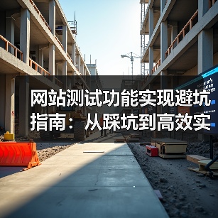 网站测试功能实现避坑指南：从踩坑到高效实战的编写技巧（图2）