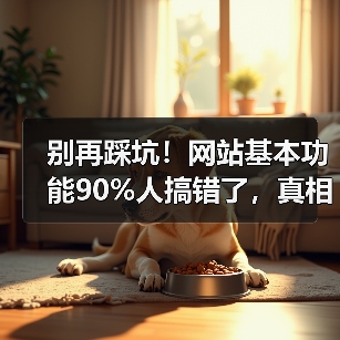 别再踩坑!网站基本功能90%人搞错了,真相竟在这(图4) 别再踩坑!网站基本功能90%人搞错了,真相竟在这(图4)