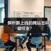 探析新上线的网站怎样做权重？