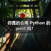 你真的会用 Python 的 print 吗?(图2) 你真的会用 Python 的 print 吗?(图2)