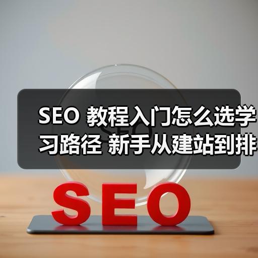 SEO 教程入门怎么选学习路径 新手从建站到排名的完整步骤